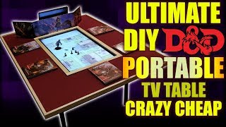 Cheap DIY Gaming TV Table THATS PORTABLE [upl. by Rekyr]