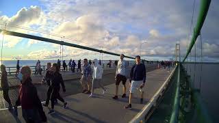 2021 Mackinac Bridge Walk Time Lapse [upl. by Lednic]