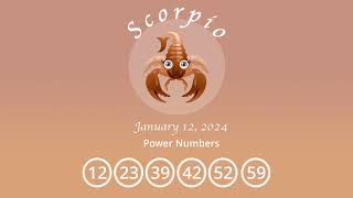 Scorpio horoscope for January 12 2024 [upl. by Giffer]