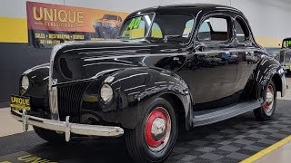 1940 Ford Standard 5Window Coupe  For Sale 39900 [upl. by Okemak]