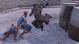 Ruthless Hidden Blade amp Tomohawk Combat with Master Templar Shay Cormac outfit  AC3 Combat Gameplay [upl. by Aubert230]