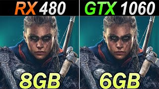 RX 480 8GB Vs GTX 1060 6GB  How Much Performance Difference in 2021 [upl. by Pero240]