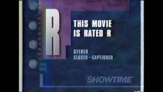 Showtime quotThis movie is Rated Rquot 1994 intro [upl. by Wenz]