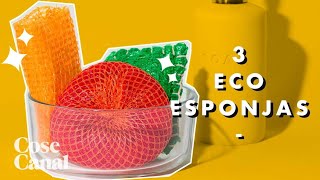 Esponjas recicladas no te creerás con qué las hicimos 🙊 [upl. by Auqenet21]