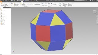 Pseudorhombicuboctahedron  Autodesk Inventor [upl. by Limemann]