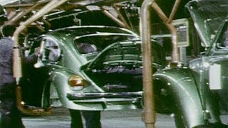 1973 Volkswagen Beetle Production Line [upl. by Vassell]