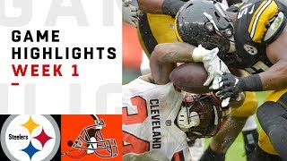 Steelers vs Browns Week 1 Highlights  NFL 2018 [upl. by Dinnie98]