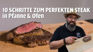 DON CARNE  10 Schritte zum perfekten Steak in Pfanne amp Ofen [upl. by Levinson]