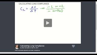 Calculating Lung Compliance  Educreations [upl. by Nnylrats]