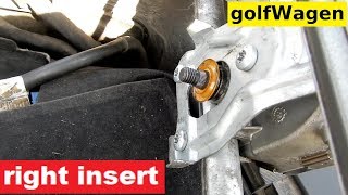 VW Golf 5 windshield wiper motor replacement [upl. by Acnalb]