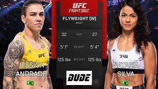 JESSICA ANDRADE vs NATALIA SILVA  UFC Vegas 97  Ai Prediction  Full Fight [upl. by Ahsenrat]