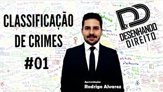 Direito Penal  Classificação de Crimes 01 [upl. by Aihsekan]