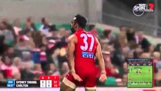 Adam Goodes performs celebratory war cry [upl. by Tavish923]