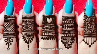 Top 5 Heavy Bridal Finger Mehndi Design for Teej  Most Stylish Finger Mehndi Design  Finger Mehndi [upl. by Ynoffit]