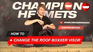 How to Change the Visor of the Roof Boxxer  ChampionHelmetscom [upl. by Levine]