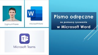 Pismo odręczne w Microsoft Word za pomocą pióra lub myszki [upl. by Atoked371]