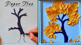 How To Make Paper Tree  Origami Paper Tree  Diy Paper Tree  Easy Paper Tree Craft [upl. by Atinid]