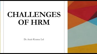 Challenges of HRM [upl. by Mandi]