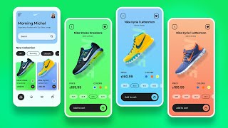 Ecommerce Shoe App in Figma  UIUX Design and Prototyping [upl. by Bunns931]