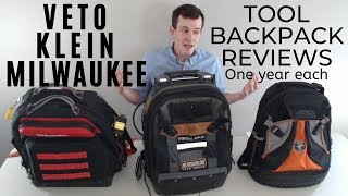 Veto Pro Pack vs Klein vs Milwaukee  Service Tool Backpack Review [upl. by Thomson]