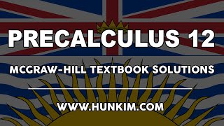 PreCalculus 12 McGrawHill p238 52 Lesson [upl. by Ille]