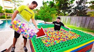 10 MILLION ORBEEZ vs 1000 BATH BOMBS IN POOL [upl. by Aissirac293]