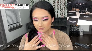 How to become a certified mua  Online Makeup Academy 🤍 [upl. by Asertal]