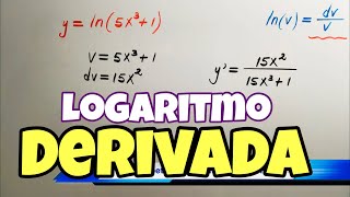 DERIVADAS de Funciones LOGARÍTMICAS log ln [upl. by Hourihan600]