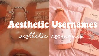 ♡ Aesthetic Usernames ♡ Cute Usernames for Instagram and TikTok ✨ [upl. by Ardisi]