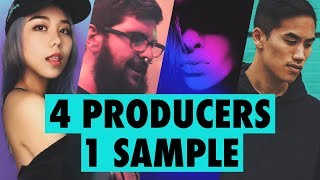 4 PRODUCERS FLIP THE SAME SAMPLE ft Dyalla Mr Bill JVNA [upl. by Anehs]