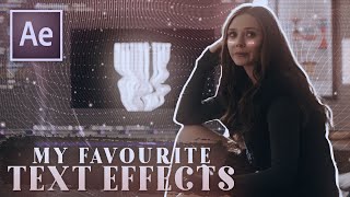 my favourite text effects  after effects tutorial [upl. by Areis847]