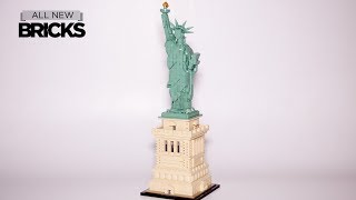 Lego Architecture 21042 Statue of Liberty Speed Build [upl. by Arutek]