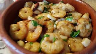 Gambas al ajillo  Fácil receta y muy rica  cocina con rock [upl. by Quinn]