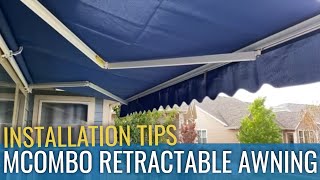 MCombo Retractable Awning  Tips [upl. by Nwahsuq]