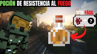 Como hacer poción de resistencia al fuego de 8 minutos Minecraft MUY FÁCIL Tutorial de pociones1 [upl. by Naleek]