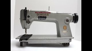 Vintage Industrial Singer Sewing Machine Review 2811 [upl. by Thier356]