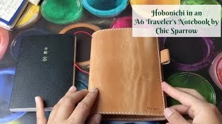 Hobonichi in an A6 Chic Sparrow Travelers Notebook [upl. by Zetroc]