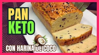 👩‍🍳🍞 PAN KETO con harina de COCO 🥥 [upl. by Pammy]