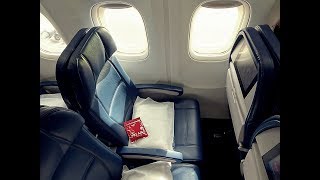 DELTAS FANTASTIC ECONOMY CLASS  ZURICHNEW YORK  BOEING 767 [upl. by Alenas]