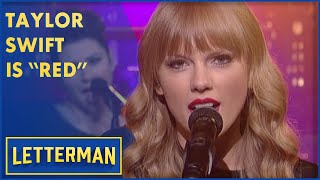 Taylor Swift Performs quotRedquot  Letterman [upl. by Eednil]