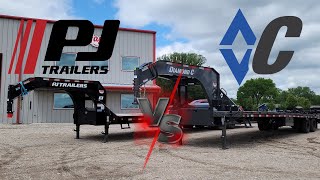 PJ Trailers VS Diamond C Trailers Flatbed Comparison LY VS FMAX [upl. by Atworth]