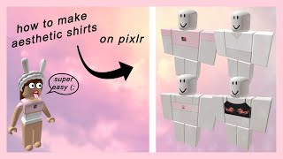 how to make aesthetic shirts on roblox  super easy [upl. by Adlay]