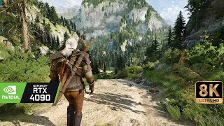 8K60 The Witcher 3 NEXT GEN modded Extreme settings  BenisHybrid  RTX 4090 RAYTRACING [upl. by Erehc]