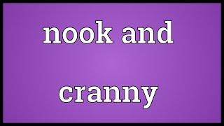 Nook and cranny Meaning [upl. by Marola]