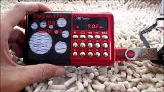 How to Operate digital JOC FM Radio MP3 PenDrive Sdcard Player [upl. by Rafi675]