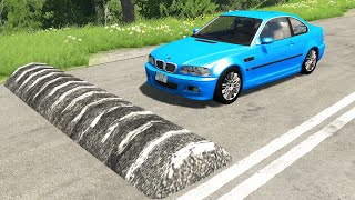 Cars vs Massive Speed Bumps – BeamNGDrive [upl. by Susejedesoj]