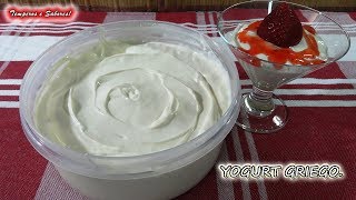 YOGURT GRIEGO con solo 3 ingredientes saludable y muy fácil el mejor [upl. by Essej]