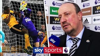 Was Dubravka fouled for Wolves equaliser  Rafa Benitez post match interview  Wolves 11 Newcastle [upl. by Nimoynib]