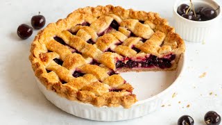 Tart Cherry Pie Recipe with Canned Cherries All from Scratch [upl. by Micah113]