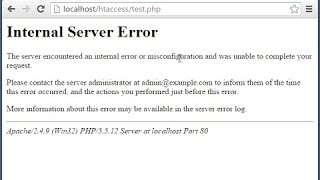 easily fix WAMP server Internal Server Error [upl. by Munford]